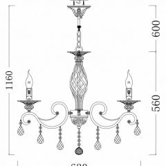 Подвесная люстра Maytoni Grace RC247-PL-06-R | фото 5