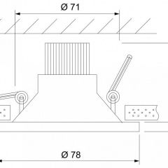 Встраиваемый светильник Elektrostandard 15266/LED a055719 | фото 3