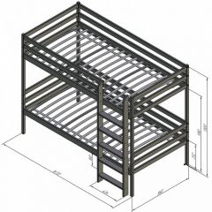 Кровать двухъярусная Р426 | фото 7