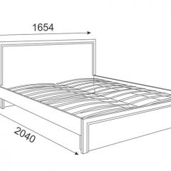 Кровать 1.6 Беатрис М07 Стандарт с ортопедическим основанием (дуб млечный) | фото 2