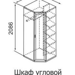 Шкаф угловой для одежды Ника-Люкс 30 без зеркал | фото 3