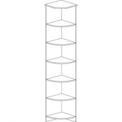 Шкаф угловой открытый №618 Инна Денвер светлый | фото 2